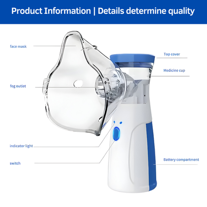 PureVibe™ - Portable Mesh Nebulizer